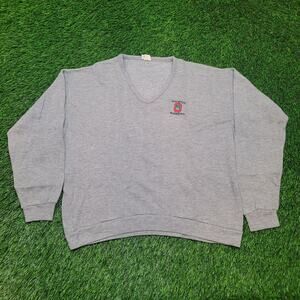 VTG 70s Champion Running Man Tag Sweater XL Ohio State Cropped Boxy